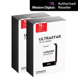 [공식판매원] WD ULTRASTAR HC555 3.5 18TB 7200RPM 2PACK HDD 하드디스크 WUH721818ALE6L4