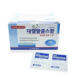 대일제약 알콜스왑 100매 알콜솜 티슈 소독솜