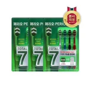 페리오 토탈7 칫솔(부드러운미세모) 4입 x 3개 (총12개)