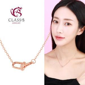 [클래스에스] 14K 글램클립 기념일 선물 목걸이