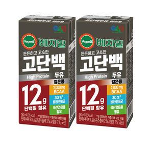 베지밀 고단백 검은콩 두유 190ml 48팩