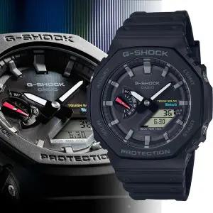 [지샥] G-SHOCK 지얄오크 팔각 블루투스 터프솔라 GA-B2100-1A 전자 군인시계