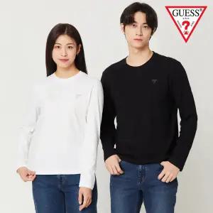 [게스][게스] 남성 유니 미니로고 긴팔티 NN3K0362