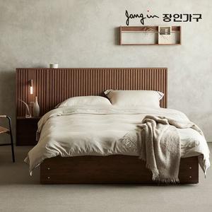 [장인가구]로시 스탠다드 템바보드 호텔식 수납 침대 Q+본넬