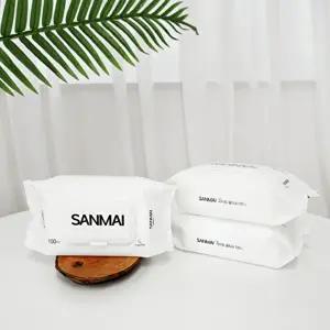 [시치미쓱]대용량 물티슈 40gsm 라이트 캡형 100매 x 20팩