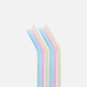 주름빨대 7x 25cm 자바라 스트로우 혼합 10000개 벌크