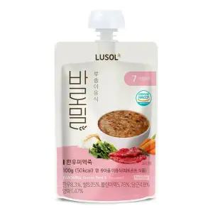 [루솔] 실온이유식 바로밀 2단계 파우치형 골고루 10팩