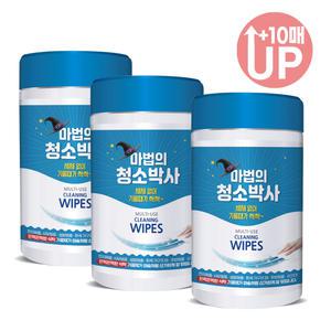 마법의 청소용 물티슈 160매 3통 바닥 청소포 찌든때 만능 크리너 청소티슈