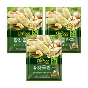 [롯데웰푸드][본사직영] Chefood 쫄깃롤만두 360gx6개