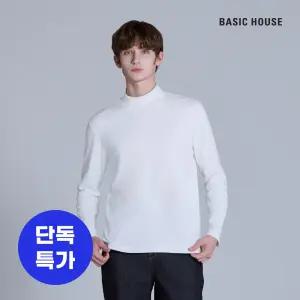 (정상가:29,900원) 베이직하우스 폴리스판 양면 하프넥 긴팔티셔츠 LYTS7101