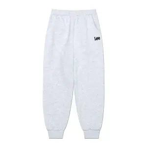 LEE KIDS 베이직 트위치 로고 조거바지 화이트멜란지 L케이투 K2501JP01WM 287309