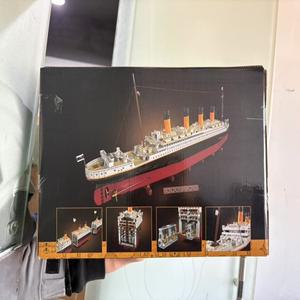 신품 9090pcs Titani 호환 10294 타이타닉 대형 크루즈 보트 선박 증기선 벽돌 빌딩 블록  장난감 선물 990