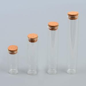 코르크 마개 일자형 유리통 액세서리 보관병 DP용 인테리어 수납유리병
