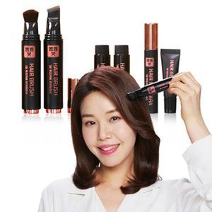 1분 뿌리커버 뿅뿅붓 골드 뿌리염색 부분염색약 새치커버 새치붓 6종