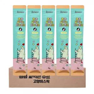 짜먹는 츄르 고양이 스틱 치킨맛 15gx120개 고양이 영양 간식