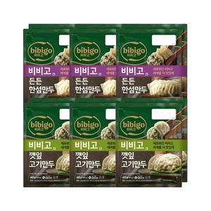 비비고 든든한섬만두 384g 2개입 x3개+깻잎고기만두 400g 2개입 x3개