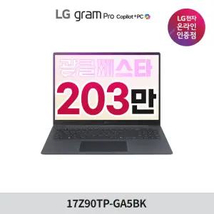 [최대12할인 광클페스타 10월1일~20일까지]  2025 LG 그램프로 17 17Z90TP-GD7BK Ultra