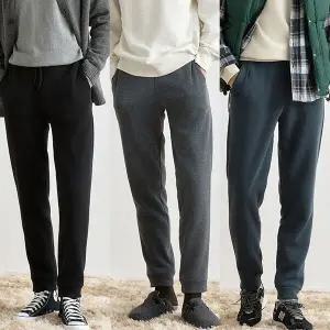 [하프클럽/]남성기모조거핏팬츠3종세트