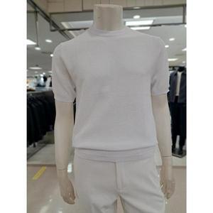 [바쏘옴므] 세이브존05 화이트면혼방라운드반팔니트 WSZ2WR17AWH (34688850)