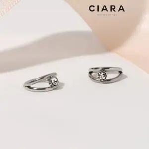 [하프클럽/]CIARA mono 써지컬스틸 Bronx 투라인 캐럿 원터치 피어싱