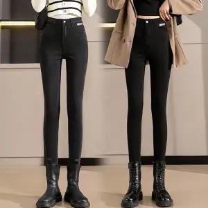 재입고 HL-2285/ 여성청바지 스키니진 하이웨스트 블랙바지 스판데님