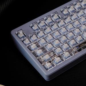 114 키 흰색  투명 PC 캡 이중 샷 크리스탈 체리 MX 스위치 용 프로파일 기계식 키보드