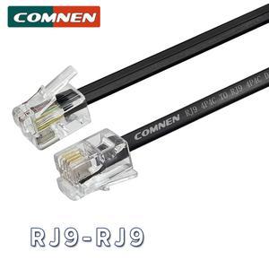 COMNEN RJ9 케이블 전화 남성 4P4C 모듈형 데이터 코드 핸드셋 음성