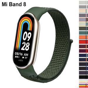 Xiaomi Mi Band 9 8 스트랩 용 나일론 루프 Miband 7 6 5 4 3 팔찌 용 NFC SmartWatch 손목 밴드 Correa 교체 스포츠 펄스