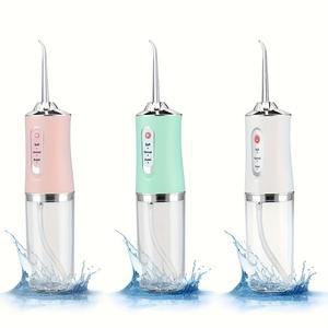 휴대용 구강 세정기 구강 세정기 치 워터 치실 USB 충전식 워터 제트 치실 이쑤시개 220ml 3 가지 모드