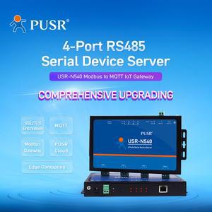 PUSR 이더넷 컨버터 모드버스-MQTT IoT 게이트웨이 TCP IP USR-N540 RS485 4 포트