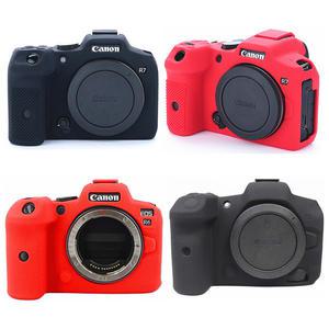 실리콘 갑옷 스킨 케이스 카메라 가방 바디 커버 캐논 EOS R100 R6 마크 II R6II R10 R7 R5 RP R 60D 77D