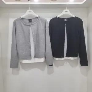 버튼 레이어드 가디건 티셔츠14530-131-611-05