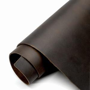 공예용 풀 그레인 가죽 시트 정품 소가죽 툴링 사각형 조각 1.8-2.1mm 두께 공예 재봉 취미 워크숍 블랙 커피 12