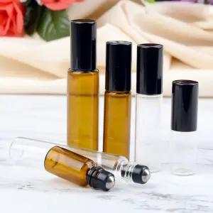 향수롤러볼소분용기 볼타입화장품공병 유리병 오일 케이스 갈색 3ml