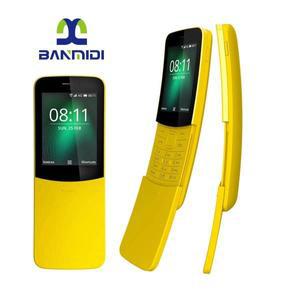 8110 4G LTE 듀얼 SIM 모바일 휴대 전화 바나나 원래 잠금 해제 Sim 무료 WIFI GPS 4GB + 512MB 슬라이드 K