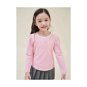 빈폴 키즈 BEANPOLE KIDS 여아 골지 티셔츠 라이트 핑크 BI5141G12Y 737609