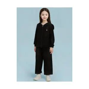 빈폴 키즈 BEANPOLE KIDS 여아 골지 와이드 팬츠 블랙 BI5221G025 737803