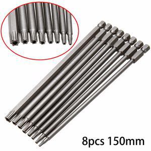 별나사 엑스트라 Torx 스크루 드라이버 비트 보안 변조 방지 스타 마그네틱 육각 수공구 150mm