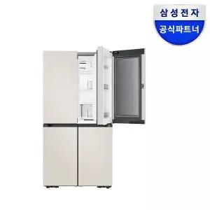 [삼성]전자 비스포크 냉장고 4도어 1등급 푸드쇼케이스 RM70F90M1GD 에센셜베이지