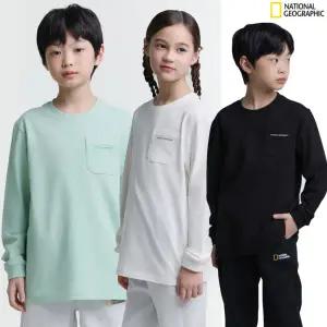 [롯데백화점]내셔널지오그래픽 스몰로고 포켓 긴팔티 K251UTS010