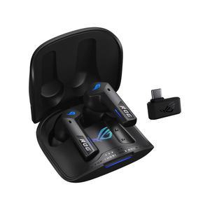 ASUS ROG 세트라 트루 무선 게이밍 헤드폰(2.4GHz 및 블루투스 5.3, ROG 스피드노바, 24비트 96kHz 오디오, 디랙 옵테오, 골전도 AI 마이크, 어댑티브 ANC, 46시간 배터리 수명)- 블랙