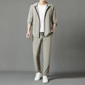 원더맨 남자 데일리룩 트레이닝복 긴팔세트 봄가을 캐주얼 재킷 세트 긴팔 팬츠 트레이닝 벌씩 힛템