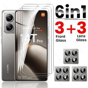 샤오미 14T 15T Pro 5G 케이스 6 in 1 9H 스크린 보호필름 Mi 14TPro 카메라 보호 강화유리 Xiaomi14T T