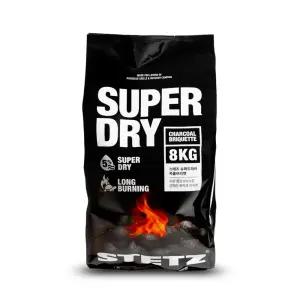 스테츠 슈퍼 드라이 차콜 브리켓 8kg 캠핑 고기 구이 코코넛 야자 바베큐숯