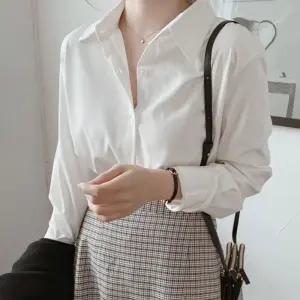 여성 2컬러 모던하고 기본 베이직 블라우스 셔츠 남방여성남방 캐주얼셔츠