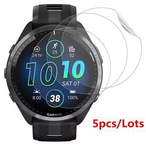 호환품 Garmin Forerunner 265 965 970 570 42mm 투명 스크린 보호 필름 용 5Pcs 소프트 하이드로 겔