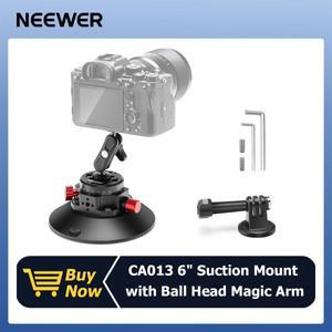 NEEWER CA013 카메라 흡입 컵 마운트, 볼 헤드 매직 암 포함, 액션 휴대폰 거치대, 6 인치