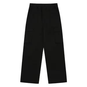 에꼴리에 sh06 와이드 면스판 카고 바지 와이드 면스판 카고 바지 24c0254