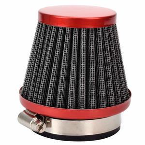 HIAORS 48mm ~ 50mm 모터사이클 공기 흡입 필터 CB 250 DT250MX GS250T 닌자 300 스포츠 ATV 쿼드 4 휠러 스쿠터 모프 핏 더트 바이크 레드와 호환됩니다