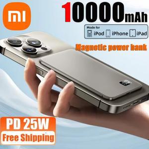Xiaomi 10000mAh  마그네틱 무선 보조베터리 PD20W iPhone15 14 13 용 Magsafe 고속 충전 휴대용 외장 배터